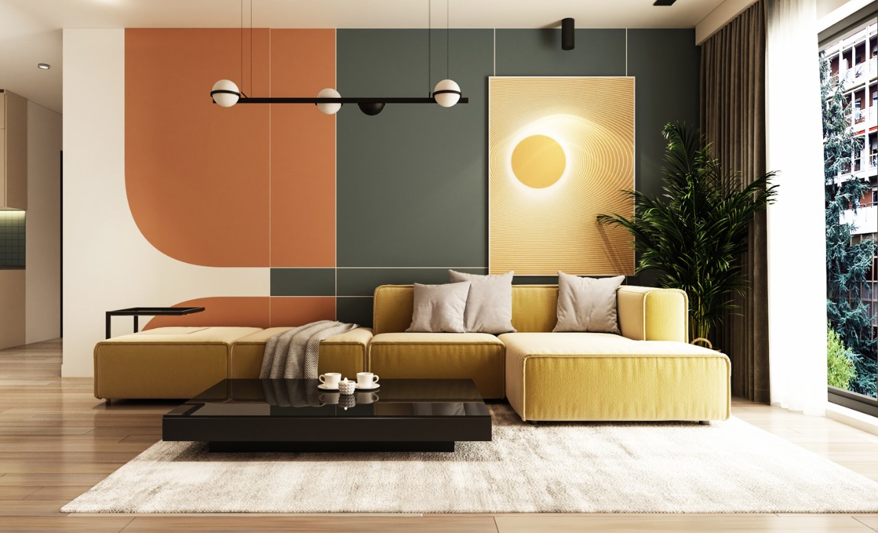 (Phong cách thiết kế nội thất Color Block mang đến sự hiện đại, trẻ trung và tươi mới cho không gian nhà bạn.)